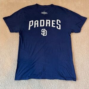 San Diego Padres Navy Tee Shirt with White SD Logo - MLB Men’s Medium T-Shirt